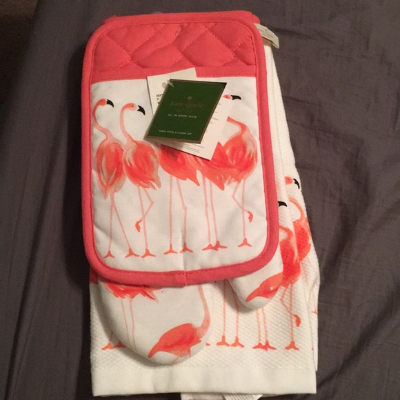 kate spade Accessories - Kate Spade strut your stuff flamingo kitchen set